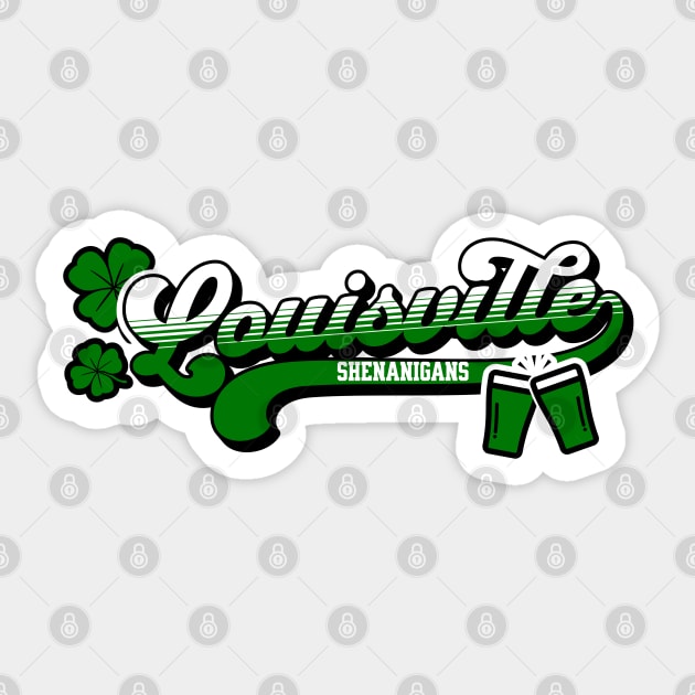 Louisville Shenanigans Louisville Irish St Patrick's Day Sticker by Yesteeyear